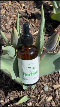 Natural Joint Pain Reliever on a tulip